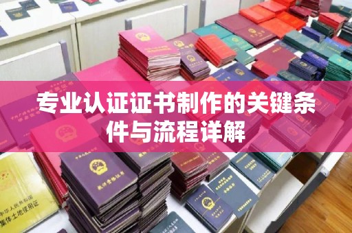 宣威专业认证证书制作的关键条件与流程详解
