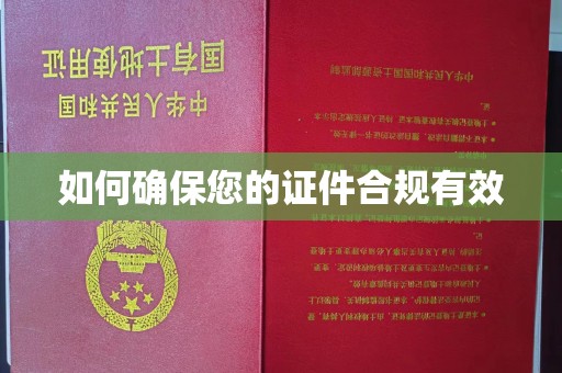 宣威如何确保您的证件合规有效