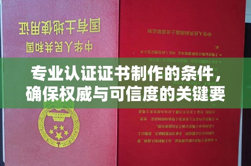 宣威专业认证证书制作的条件，确保权威与可信度的关键要素