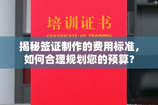 宣威揭秘签证制作的费用标准，如何合理规划您的预算？